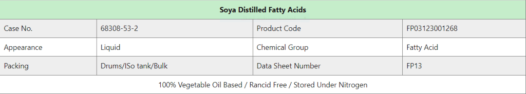 Soya Distilled Fatty Acids 2 منتج1 تاني